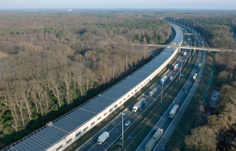 Zonnetunnel voor de hogesnelheidstrein in België